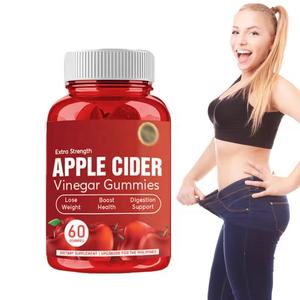 OEM Organic Health Vegan Apple Cidra Vinagre Gummy Arnitine Suplemento Colágeno para Control de Peso Apple Cidra Vinagre - Product Image 5
