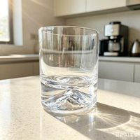 Vaso de Whisky de Cristal Térmico sin Plomo, con Diseño de Montaña, Aprobado por la FDA y LFGB, OEM/ODM, con Logotipo Personalizado, para Servir Agua y Jugos