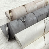 Papier peint floral en PVC à succès, motif moderne à gros grains et paillettes dorées, design 3D étanche, garantie 5 ans pour hôtels