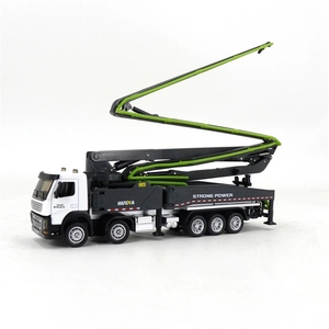 Huina 17091: Camion Pompa per Cemento Armato in Scala <span class=keywords><strong>1</strong></span>:<span class=keywords><strong>50</strong></span>, Veicolo da Costruzione Semi-Lega, Modellino Statico Realistico per Ragazzi - Product Image 6