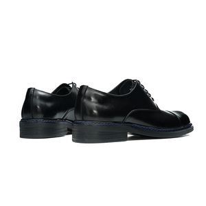 2025 nouveau Style hommes fabriqués à la main en cuir véritable Oxford chaussures à la mode chaussures de mariage à bout pointu pour le printemps - Product Image 6