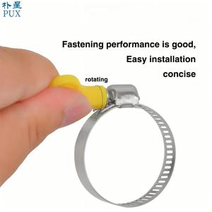 Kim loại thép không gỉ bướm xử lý Hose Clip có thể điều chỉnh Kẹp Vòng Bolt kẹp - Product Image 4