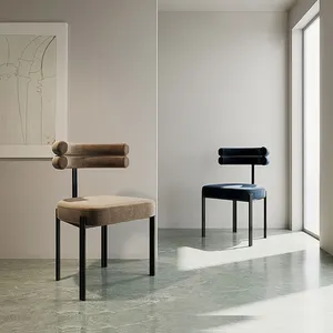 Оптовая продажа, итальянский дизайнерский простой полудуговой стул, современный домашний обеденный стул с изогнутой спинкой для кафе, ресторана, стул для отдыха