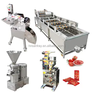 Machine automatique de fabrication de sauce tomate commerciale à petite échelle machine automatique de remplissage et d'emballage de sauces industrielles