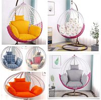Chaise en Rotin Panier d'Intérieur pour la Maison, Meuble d'Extérieur pour Balcon et Jardin, Fauteuil Suspendu Œuf sur Pied, Balancelle de Patio avec Support