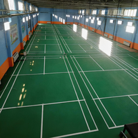 Revêtement de sol sportif en plastique résistant à l'usure Runsure, prix de gros usine pour salle universitaire, surface aspect marbre, adapté au marché américain