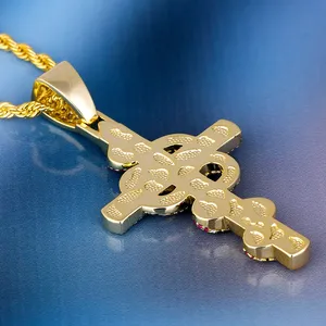 Collana con ciondolo a croce serpente corallo KRKC, spedizione diretta dalla Cina, servizio 1 pezzo - Product Image 4