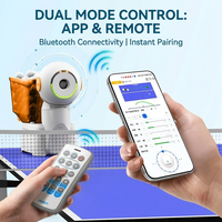 Robot de Tenis de Mesa PUSUN DORA SMART PRO con Tracción en las 3 Ruedas, Programación por Aplicación, Control por Voz, Sistema de Reciclaje Automático, Entrenamiento Profesional