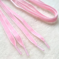 Vente en gros Personnalité créative personnalisée Lacets larges plats en velours sur une face Lacets moelleux