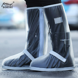 Cubrezapatos Impermeables de PVC para Adultos y Niños, Antideslizantes, Gruesos, Resistentes al Desgaste, de Diferentes Tamaños, con Cilindro Alto - Product Image 3