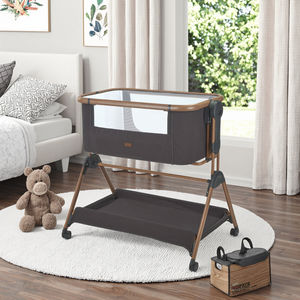 Cuna de bebé multifuncional con columpio lateral, cama de aluminio para exteriores/escuela, para dormir cómodamente al bebé - Product Image 2