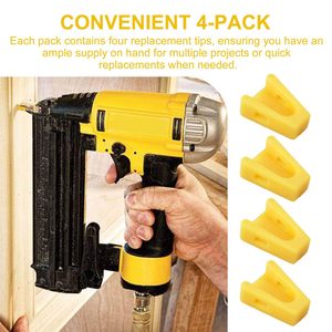 Tope de puerta de goma para suelo, amarillo, paquete de 4, para uso doméstico - Product Image 4