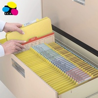 Carpeta de Archivo de Clasificación de Cartón Amarillo de Tamaño Legal con 3 Separadores y Cierres, Ecológica para Uso en Oficina, en Oferta