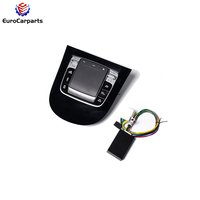 W464 à W465 Souris intérieure à commande centrale avec couvercle de base Noir carbone Grain de bois Console centrale Souris multimédia Pavé tactile