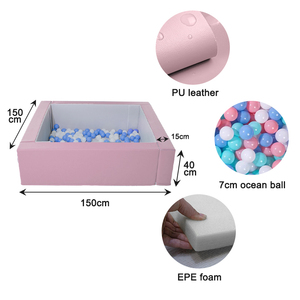 Tente de jeu carrée d'intérieur en mousse souple pour enfants <span class=keywords><strong>Piscine</strong></span> à balles pour bébé Espace de jeu amusant pour enfants - Product Image 2