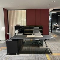 Bureau de direction modulaire en bois de luxe de haute qualité, design moderne, table de travail informatique durable, bureau commercial pour PDG