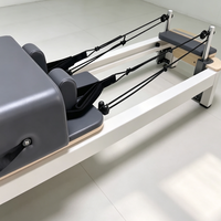 Vente en gros, professionnel, ODM & OEM, Reformer Pilates 2-en-1 compact en alliage d'aluminium blanc avec tour pour usage domestique