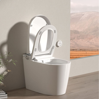WC intelligent automatique monobloc avec télécommande pour salle de bain