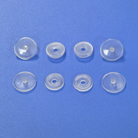 Bouton-pression en résine transparente T3 VT3 en plastique transparent 10mm 11mm