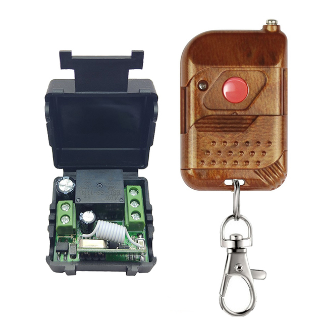 Wireless remote control switch mini small 433mhz rf transmitter receiver Dc12v wireless remote control switch 1-way relay
