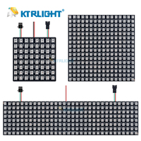 DC12V WS2812B Panel de matriz Flexible 16x16 LEDs Digital programado Lnindividualmente direccionable LED Pixel Pantalla a todo color