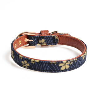 Nuevo Conjunto de <span class=keywords><strong>Collar</strong></span> para Mascotas con Diseño Floral Estilo Japonés, Incluye Pañuelo de Tela con Grabado Dorado y Correa Extensible para Perro - Product Image 2