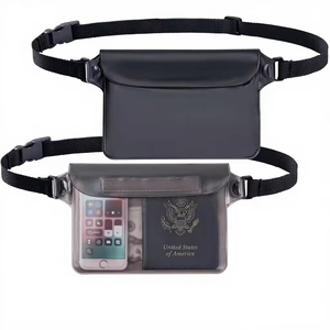 Nouvelle sacoche de taille imperméable en PVC pour sports de plein air, grande pochette étanche pour téléphone portable, sacoche de taille transparente, article très vendu. - Product Image 1