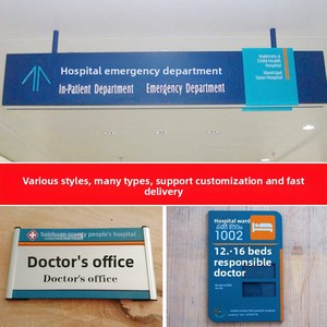 Letreros <span class=keywords><strong>de</strong></span> Sistema Hospitalario: Índices <span class=keywords><strong>de</strong></span> Piso, Placas <span class=keywords><strong>de</strong></span> Puerta Adhesivas <span class=keywords><strong>de</strong></span> Doble Cara <span class=keywords><strong>de</strong></span> Acero Inoxidable, Aluminio y Acrílico, Números <span class=keywords><strong>de</strong></span> Cama por Sección, Venta al por Mayor - Product Image 4