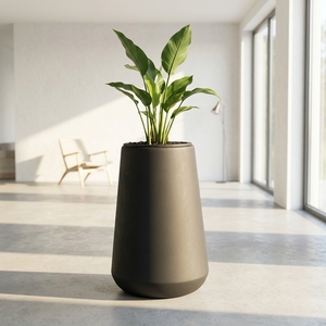 Maceta de Óxido de Magnesio Pulida a Mano, Estilo Nórdico, para Interiores, Contenedor de Plantas de MgO para Escritorio - Product Image 1
