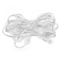 Guirlande lumineuse extérieure transparente DC12V 23mm/35mm, lumières ponctuelles 3D RGB 360 degrés SMD3535 CRI90, boule de pixels LED, indice de protection IP68, pour hôtel