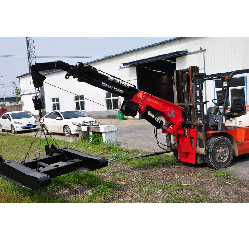 Forklift F Hidrolik Teleskopik Boom Fly Jib Crane Knuckle dan Teleskopik Boom CE/https://filipina Disediakan 120kn. M CN;JIA 3ton