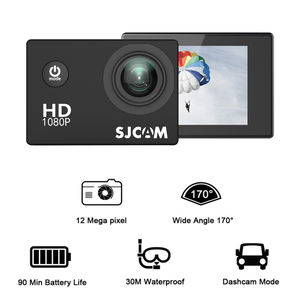 <span class=keywords><strong>SJCAM</strong></span> <span class=keywords><strong>SJ4000</strong></span> Original caméra d'action HD1080P 30FPS 170 Angle de vue caméra de sport écran de 2.0 pouces 12MP étanche sport DV - Product Image 4