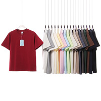 T-shirt Homme Uni Vintage Coupe Ample 240g en Sorona Lourd, Manches Courtes, Anti-bactérien, Rafraîchissant, Anti-UV, Vente en Gros