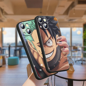 Chất Lượng Cao Thời Trang Cho <span class=keywords><strong>Iphone</strong></span> 15 14 13 Pro Max XS XR Trường Hợp Điện Thoại Mềm Shell Phim Hoạt Hình Phim Hoạt Hình Luffy Mềm Silicone Điện Thoại Bìa - Product Image 3