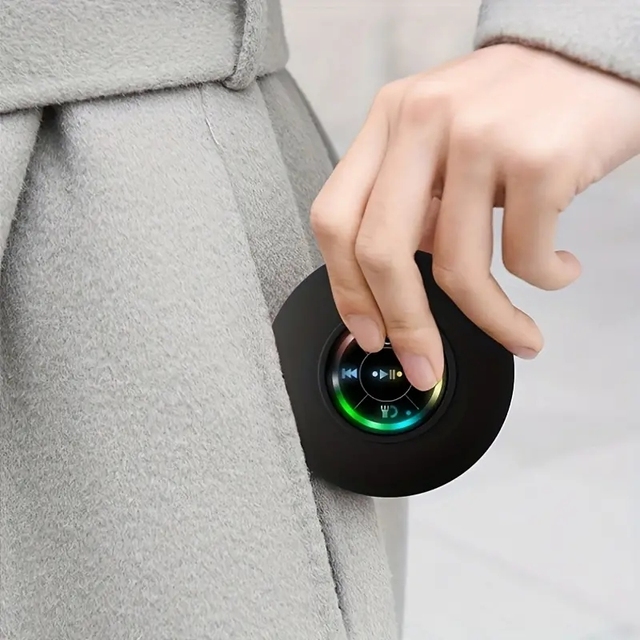 Portable Waterproof Compact Bathroom Mini Wireless Speaker with Suction Cup Mount Battery-Powered up to 5W Output
