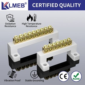 Bornier en cuivre à ressort de Type pont élevé Bornier de terre zéro boîte de Distribution en laiton bornier de terre connexion zéro faite - Product Image 5
