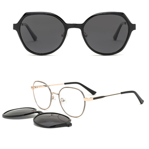 Phụ nữ không gỉ clip trên Eyewear 2 trong <span class=keywords><strong>1</strong></span> khung quang học với Magnetic Sun ống kính - Product Image 1