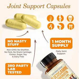Capsules <span class=keywords><strong>de</strong></span> <span class=keywords><strong>glucosamine</strong></span>, chondroïtine et MSM au curcuma en marque privée OEM pour adultes - Product Image 5