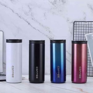 Stainless Steel Vacuum Insulated <b>Coffee</b> Mug Portable Travel <b>Coffee</b> Tumbler Leak-Proof Custom Logo <b>Coffee</b> Cup - Product Image 1