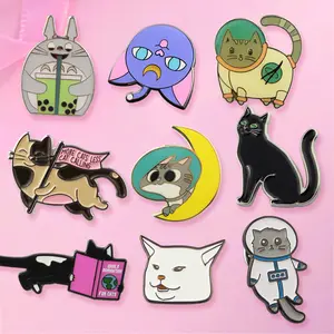 Wholesale bulk metal anime cute lapel pin badges supplier manufacturer custom hard soft enamel pins