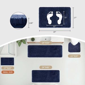 Tapis de bain ultra doux de haute qualité, fabriqué à la machine, épais, antidérapant, imperméable, super absorbant pour le sol de la salle de bain - Product Image 2