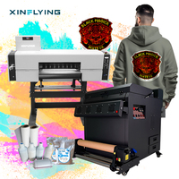 Impresora DTF Automática de Doble Cabezal de Alto Rendimiento y Bajo Costo, 60 cm, XP600 I3200, 24 Pulgadas, Máquina Agitadora de Polvo, 1 Año de Garantía