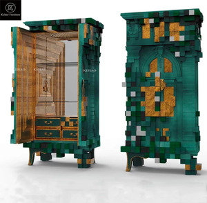 Gabinete de madera maciza tallado a mano de estilo italiano de lujo de fabricante chino de alta gama para Hotel Yacht Valia - Product Image 6