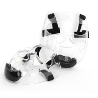 Casque de protection transparent détachable en NBR+PVC pour adultes et enfants, visière professionnelle pour l'entraînement au Taekwondo et à la boxe, protection de la tête