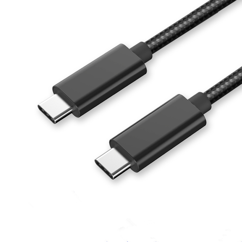 Custom Logo Nylon braid Type C Cable Data TPE USB Cable 3.0 PD100W 1M USB C Cable