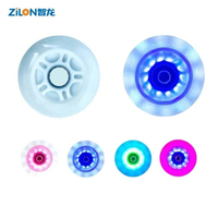 Roues de patins à roulettes lumineuses clignotantes pour enfants, réglables, en PU haute élasticité 90A, résistantes à l'usure, pour l'extérieur, personnalisables OEM/ODM