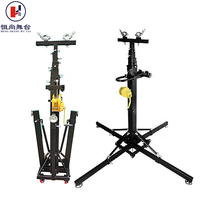 Soporte de elevación portátil plegable de acero para exteriores con manivela, 6M, con puntal vertical y estabilizadores, para altavoces Line Array y escenario
