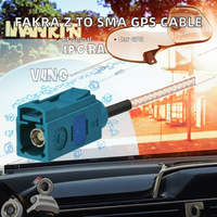 Connecteur femelle DOSIN Fakra Z Code Jack pour prise avec câble coaxial 1P RG316 pour système intelligent GPS automobile