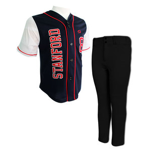 ชุดเครื่องแบบเบสบอลโพลีเอสเตอร์100% ขนาดสั่งทำคุณภาพสูงสำหรับชุดเบสบอลและซอฟต์บอล - Product Image 2