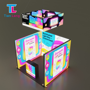 Caja de luz de techo, letrero colgante, equipo de Feria Comercial con tela de tensión para cabinas de exposición, certificado CE - Product Image 4